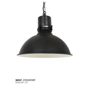 Stockport mennyezeti lámpa fekete